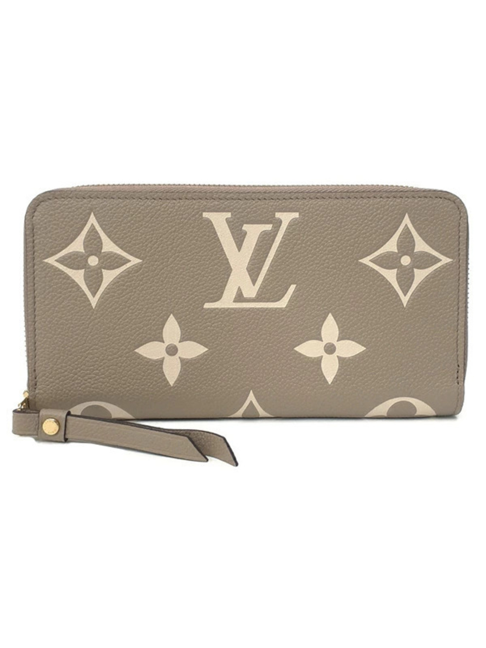 Louis Vuitton Bicolor Monogram Empreinte Zippy Wallet Round Zipper Long